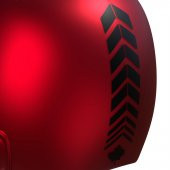 2 Adet Sport Kask, Araba Ayna Jet Siyah Kask Sticker Çınar Extreme thumbnail 2