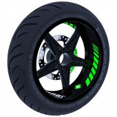 Gp Racing Floresan Yeşil İç Jant Şeridi Sticker Çınar Extreme - 1