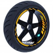 Taksi Sarısı Moto GP İç Dış Jant Şeridi Takım Sticker Çınar Extreme - 1