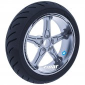 Karbon Fiber Dokulu 4 Parçalı Keskin Jant Şeridi Sticker Çınar Extreme - 1