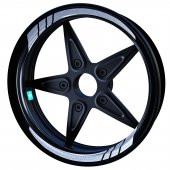 Moto GP Yaldızlı Gümüş İç Jant Şeridi Sticker Çınar Extreme - 1