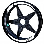 Moto GP Süt Beyaz İç Jant Şeridi Sticker Çınar Extreme - 1