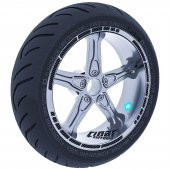 Karbon Fiber Dokulu Moto GP Stili Jant Şeridi Sticker Çınar Extreme - 1