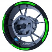 Floresan Yeşil Double Stripe Jant Şeridi Sticker Çınar Extreme - 1