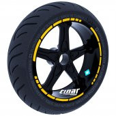 Moto GP Stili Reflektif Sarı Jant Şeridi Sticker Çınar Extreme - 1
