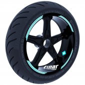 Double Stripe Tasarımlı Nane Yeşili Jant Şeridi Sticker Çınar Extreme - 1