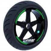 Double Stripe Tasarımlı Orman Yeşili Jant Şeridi Sticker Çınar Extreme - 1