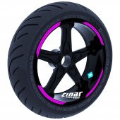 Double Stripe Tasarımlı Gül Pembesi Jant Şeridi Sticker Çınar Extreme - 1