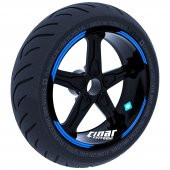 Double Stripe Tasarımlı Azur Mavi Jant Şeridi Sticker Çınar Extreme - 1