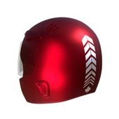 2 Adet Sport Tasarımlı Kask, Araba Ayna Sticker Reflektif, Floresan, Parlak Düz, Özel Renkler Çınar Extreme - 6