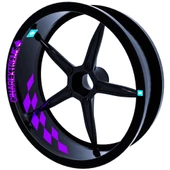 Gp Flag Damalı İç Jant Şeridi Sticker Reflektif, Floresan, Özel Renkler Çınar Extreme - 11