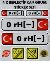 TR 0 rH - Reflektif Kan Grubu Seti Sticker Çınar Extreme - 2