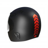2 Adet Sport Kask, Araba Ayna Bayrak Kırmızı Kask Sticker Çınar Extreme - 1