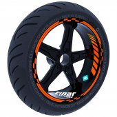 Alev Turuncusu Moto GP İç Dış Jant Şeridi Takım Sticker Çınar Extreme - 1