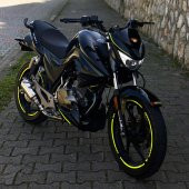 4 Parçalı Kesikli Tasarımlı Floresan Sarı Jant Şeridi Sticker Çınar Extreme - 2