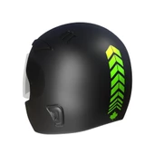 2 Adet Sport Tasarımlı Kask, Araba Ayna Sticker Reflektif, Floresan, Parlak Düz, Özel Renkler Çınar Extreme - 11