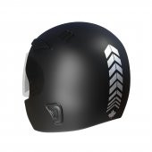 2 Adet Sport Kask, Araba Ayna Yaldızlı Gümüş Kask Sticker Çınar Extreme - 1