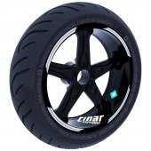 Double Stripe Tasarımlı Reflektif Gri Jant Şeridi Sticker Çınar Extreme - 1