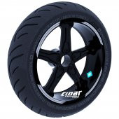 Double Stripe Tasarımlı Yaldızlı Gümüş Jant Şeridi Sticker Çınar Extreme - 1