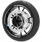 Reflektif Beyaz [Gri] 4 Parçalı Keskin Jant Şeridi Sticker Çınar Extreme - 1