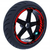 Bayrak Kırmızı Moto GP İç Dış Jant Şeridi Takım Sticker Çınar Extreme - 1