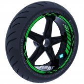 Orman Yeşili Moto GP İç Dış Jant Şeridi Takım Sticker Çınar Extreme - 1
