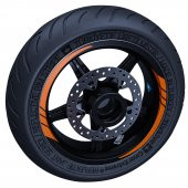 Floresan Turuncu Moto GP İç Jant Şeridi Sticker Çınar Extreme - 2