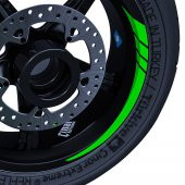 Floresan Yeşil Moto GP İç Jant Şeridi Sticker Çınar Extreme - 3