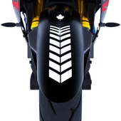 2 Adet Sport Tasarımlı Motosiklet Çamurluk Sticker Reflektif, Floresan, Parlak Düz, Özel Renkler Çınar Extreme - 10