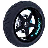Gp Racing İç Jant Şeridi Sticker Reflektif, Floresan, Özel Renkler Çınar Extreme - 2