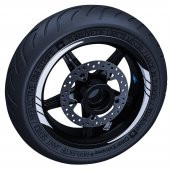 Reflektif Beyaz (Gri) Moto GP İç Jant Şeridi Sticker Çınar Extreme - 2