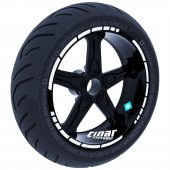 Reflektif Gri Moto GP Stili Jant Şeridi Sticker Çınar Extreme - 1