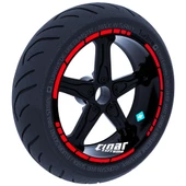 Moto GP Stili Jant Şeridi Sticker Reflektif, Floresan, Özel Renkler Çınar Extreme - 7