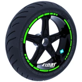Moto GP Stili Jant Şeridi Sticker Reflektif, Floresan, Özel Renkler Çınar Extreme - 5