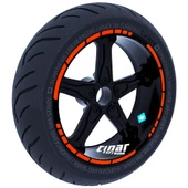 Moto GP Stili Jant Şeridi Sticker Reflektif, Floresan, Özel Renkler Çınar Extreme - 12