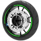 Floresan Yeşil 4 Parçalı Keskin Jant Şeridi Sticker Çınar Extreme thumbnail 1