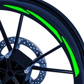 3 Parça Tasarımlı Jant Şeridi Sticker Reflektif, Floresan, Özel Renkler Çınar Extreme - 9