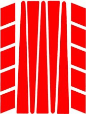 Şerit Şeklinde Reflektif Kırmızı Sticker Çınar Extreme thumbnail 1