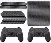 PlayStation 4 Siyah Carbon Fiber Kaplama Takımı Çınar Extreme - 5
