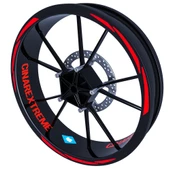 3 Parça Tasarımlı Jant Şeridi Sticker Reflektif, Floresan, Özel Renkler Çınar Extreme - 2