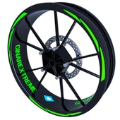 3 Parça Tasarımlı Jant Şeridi Sticker Reflektif, Floresan, Özel Renkler Çınar Extreme - 5