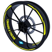 3 Parça Tasarımlı Jant Şeridi Sticker Reflektif, Floresan, Özel Renkler Çınar Extreme - 8