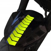 Ok Tasarımlı Floresan Sarı Çamurluk Kask Sticker Çınar Extreme - 1