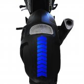 Ok Tasarımlı Reflektif Mavi Çamurluk Kask Sticker Çınar Extreme - 2