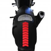 Ok Tasarımlı Reflektif Kırmızı Çamurluk Kask Sticker Çınar Extreme - 2