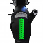 Ok Tasarımlı Floresan Yeşil Çamurluk Kask Sticker Çınar Extreme thumbnail 2