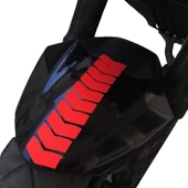 Ok Tasarımlı Çamurluk Kask Sticker Reflektif, Floresan, Düz Renkler Çınar Extreme - 4