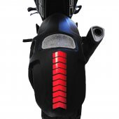 Ok Tasarımlı Bayrak Kırmızı Çamurluk Kask Sticker Çınar Extreme - 1