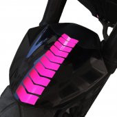 Ok Tasarımlı Gül Pembesi Çamurluk Kask Sticker Çınar Extreme - 1