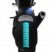 Ok Tasarımlı Nane Yeşili Çamurluk Kask Sticker Çınar Extreme - 2